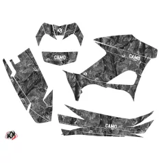   Karosszéria védő dekor matrica készlet Quad YAMAHA Camo Piros Széria
