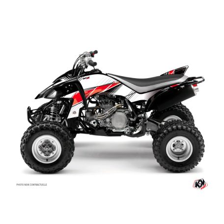 Karosszéria védő dekor matrica készlet Quad YAMAHA Stripe Piros Széria