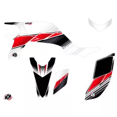   Karosszéria védő dekor matrica készlet Quad YAMAHA Stripe Piros Széria