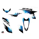 Karosszéria védő dekor matrica készlet Quad YAMAHA Hangtown Kék Széria