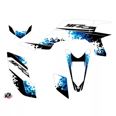 Karosszéria védő dekor matrica készlet Quad YAMAHA Hangtown Kék Széria