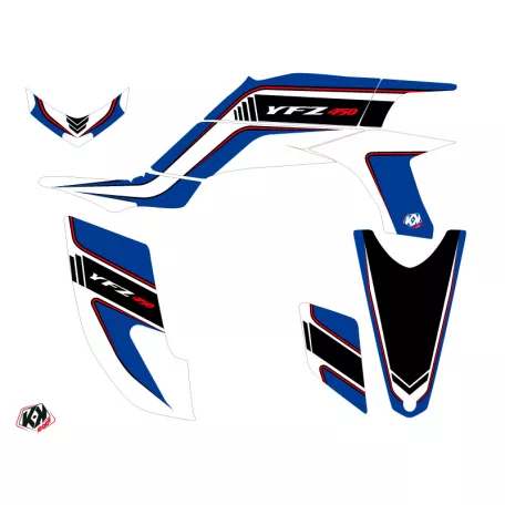 Karosszéria védő dekor matrica készlet Quad YAMAHA Corporate Kék Széria