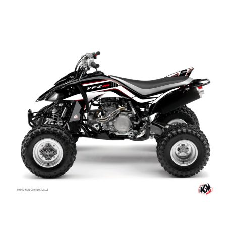 Karosszéria védő dekor matrica készlet Quad YAMAHA Corporate Fekete Széria
