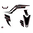 Karosszéria védő dekor matrica készlet Quad YAMAHA Corporate Fekete Széria