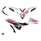 Karosszéria védő dekor matrica készlet Quad YAMAHA Flow Piros Széria
