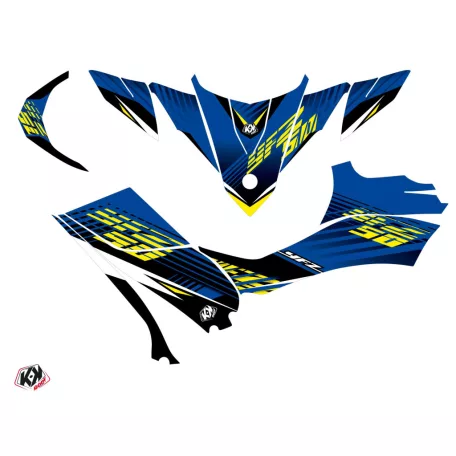 Karosszéria védő dekor matrica készlet Quad YAMAHA Flow Sárga Széria