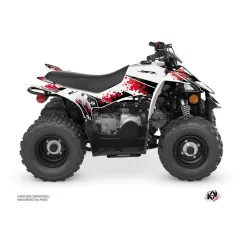   Karosszéria védő dekor matrica készlet Quad YAMAHA Hangtown Piros Széria