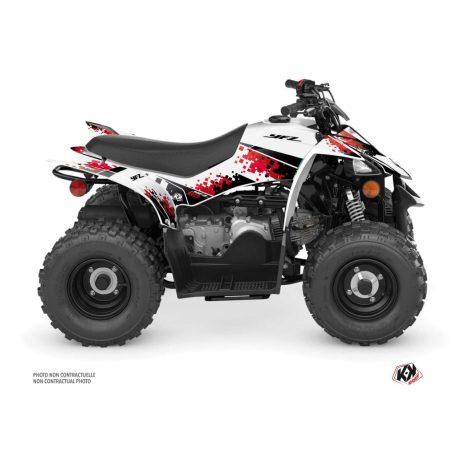 Karosszéria védő dekor matrica készlet Quad YAMAHA Hangtown Piros Széria