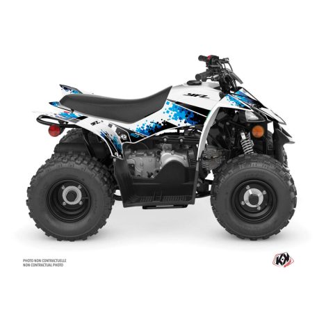 Karosszéria védő dekor matrica készlet Quad YAMAHA Hangtown Fehér Széria