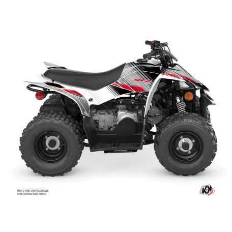 Karosszéria védő dekor matrica készlet Quad YAMAHA Stripe Piros Széria