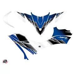   Karosszéria védő dekor matrica készlet Quad YAMAHA Stripe Szürke Széria