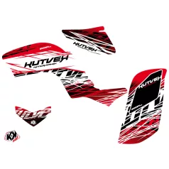   Karosszéria védő dekor matrica készlet Quad YAMAHA Eraser Piros/Fehér Széria