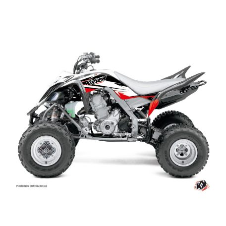 Karosszéria védő dekor matrica készlet Quad YAMAHA Stage Fekete/Piros Széria
