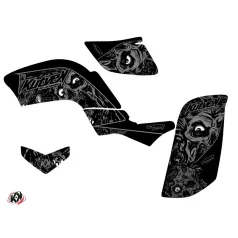   Karosszéria védő dekor matrica készlet Quad YAMAHA Zombies dark Fekete Széria