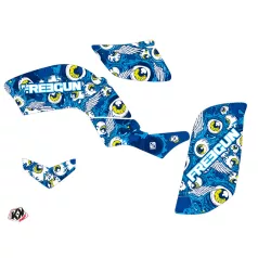   Karosszéria védő dekor matrica készlet Quad YAMAHA Freegun eyed Kék Széria