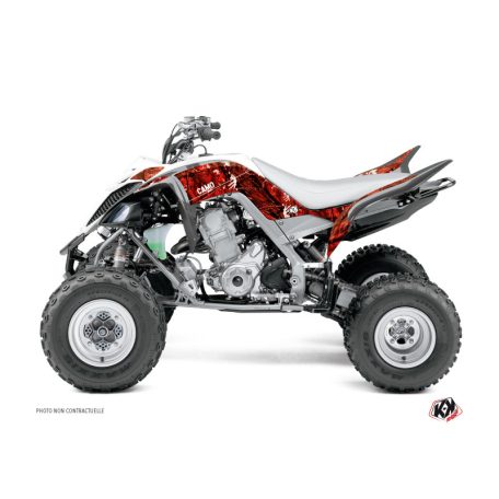 Karosszéria védő dekor matrica készlet Quad YAMAHA Camo Piros Széria
