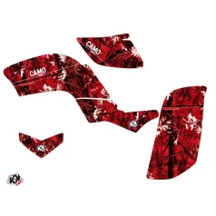   Karosszéria védő dekor matrica készlet Quad YAMAHA Camo Piros Széria