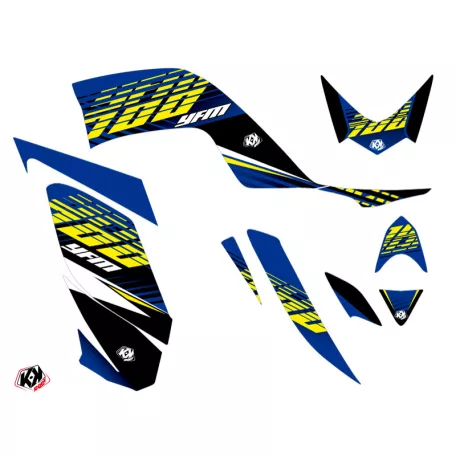 Karosszéria védő dekor matrica készlet Quad YAMAHA Flow Sárga Széria