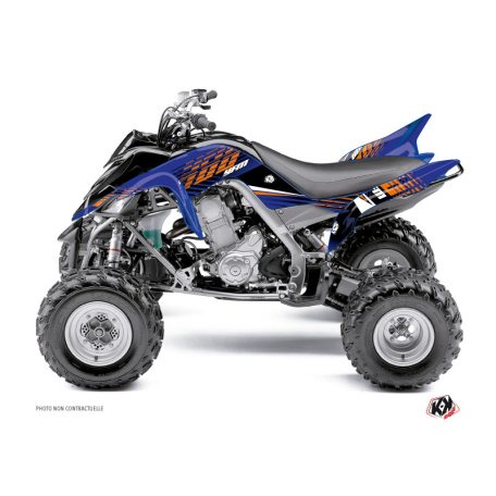 Karosszéria védő dekor matrica készlet Quad YAMAHA Flow Narancs Széria