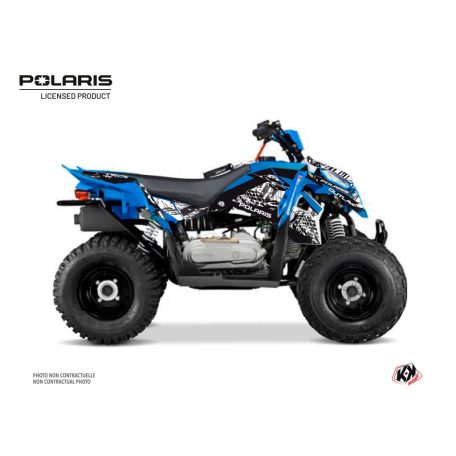 Karosszéria védő dekor matrica készlet Quad POLARIS Chaser Kék Széria