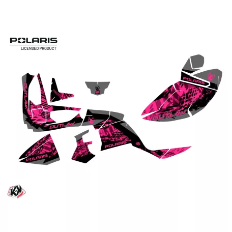 Karosszéria védő dekor matrica készlet Quad POLARIS Chaser Rose Széria