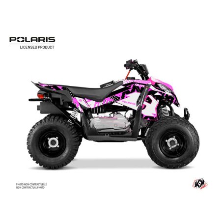 Karosszéria védő dekor matrica készlet Quad POLARIS Stun Rose Széria