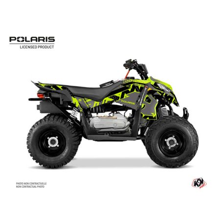Karosszéria védő dekor matrica készlet Quad POLARIS Stun Szürke Széria