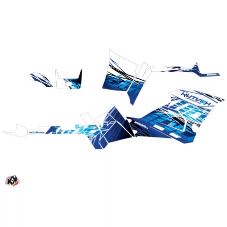 Karosszéria védő dekor matrica készlet Quad POLARIS Eraser Kék Széria