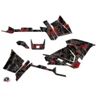 Karosszéria védő dekor matrica készlet Quad POLARIS Camo Fekete/Piros Széria
