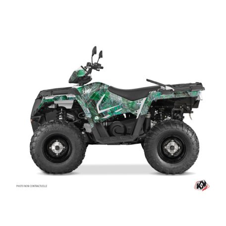 Karosszéria védő dekor matrica készlet Quad POLARIS Camo Zöld Széria