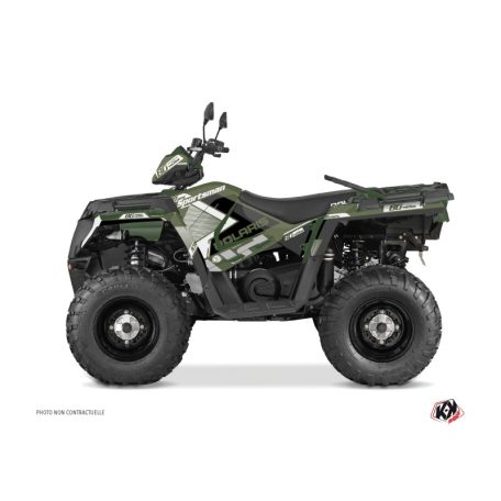 Karosszéria védő dekor matrica készlet Quad POLARIS Vintage polaris 60th anniversary Zöld Széria