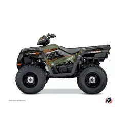   Karosszéria védő dekor matrica készlet Quad POLARIS Action Zöld Széria