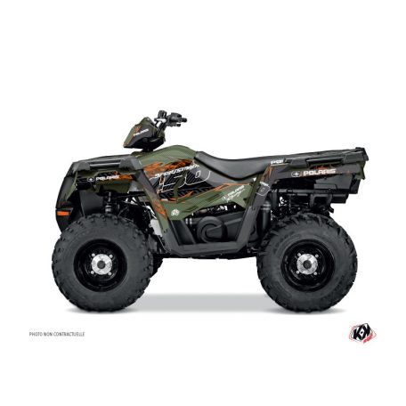 Karosszéria védő dekor matrica készlet Quad POLARIS Action Zöld Széria