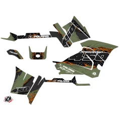   Karosszéria védő dekor matrica készlet Quad POLARIS Action Zöld Széria