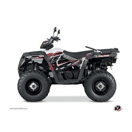 Karosszéria védő dekor matrica készlet Quad POLARIS Action Piros Széria