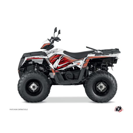 Karosszéria védő dekor matrica készlet Quad POLARIS Jungle Piros Széria