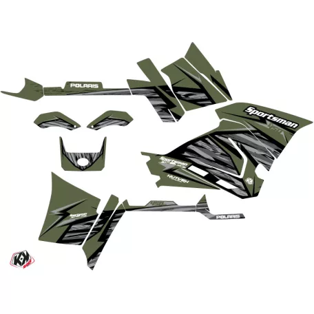 Karosszéria védő dekor matrica készlet Quad POLARIS Jungle Zöld Széria