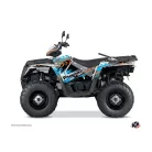 Karosszéria védő dekor matrica készlet Quad POLARIS Lifter Narancs/Kék Széria