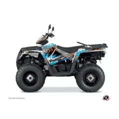   Karosszéria védő dekor matrica készlet Quad POLARIS Lifter Narancs/Kék Széria