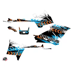   Karosszéria védő dekor matrica készlet Quad POLARIS Lifter Narancs/Kék Széria
