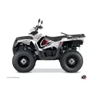 Karosszéria védő dekor matrica készlet Quad POLARIS Rock Fehér Széria