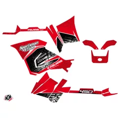   Karosszéria védő dekor matrica készlet Quad POLARIS Rock Piros Széria