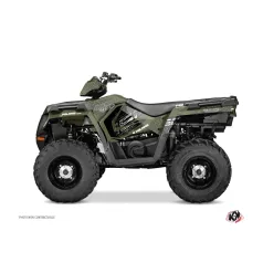   Karosszéria védő dekor matrica készlet Quad POLARIS Rock Zöld Széria