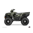 Karosszéria védő dekor matrica készlet Quad POLARIS Rock Zöld Széria