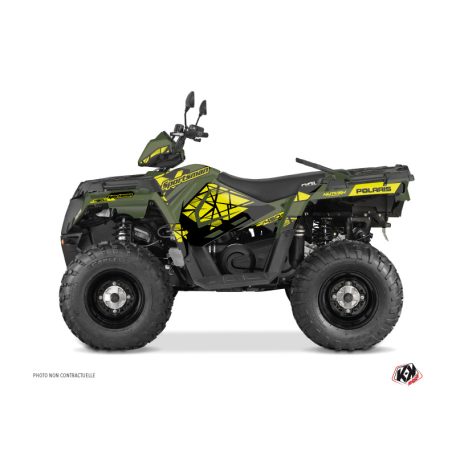 Karosszéria védő dekor matrica készlet Quad POLARIS Spin Sárga Széria