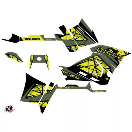 Karosszéria védő dekor matrica készlet Quad POLARIS Spin Sárga Széria