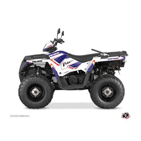 Karosszéria védő dekor matrica készlet Quad POLARIS Vintage polaris Kék Széria