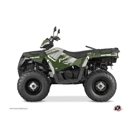 Karosszéria védő dekor matrica készlet Quad POLARIS Vintage polaris Zöld Széria