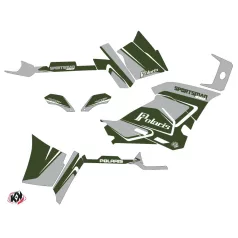   Karosszéria védő dekor matrica készlet Quad POLARIS Vintage polaris Zöld Széria