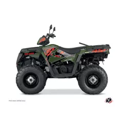   Karosszéria védő dekor matrica készlet Quad POLARIS Visor Zöld Széria